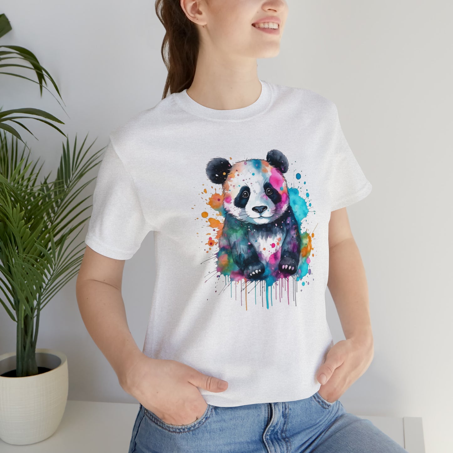 Panda tshirt Unisex Jersey Short Sleeve Tee