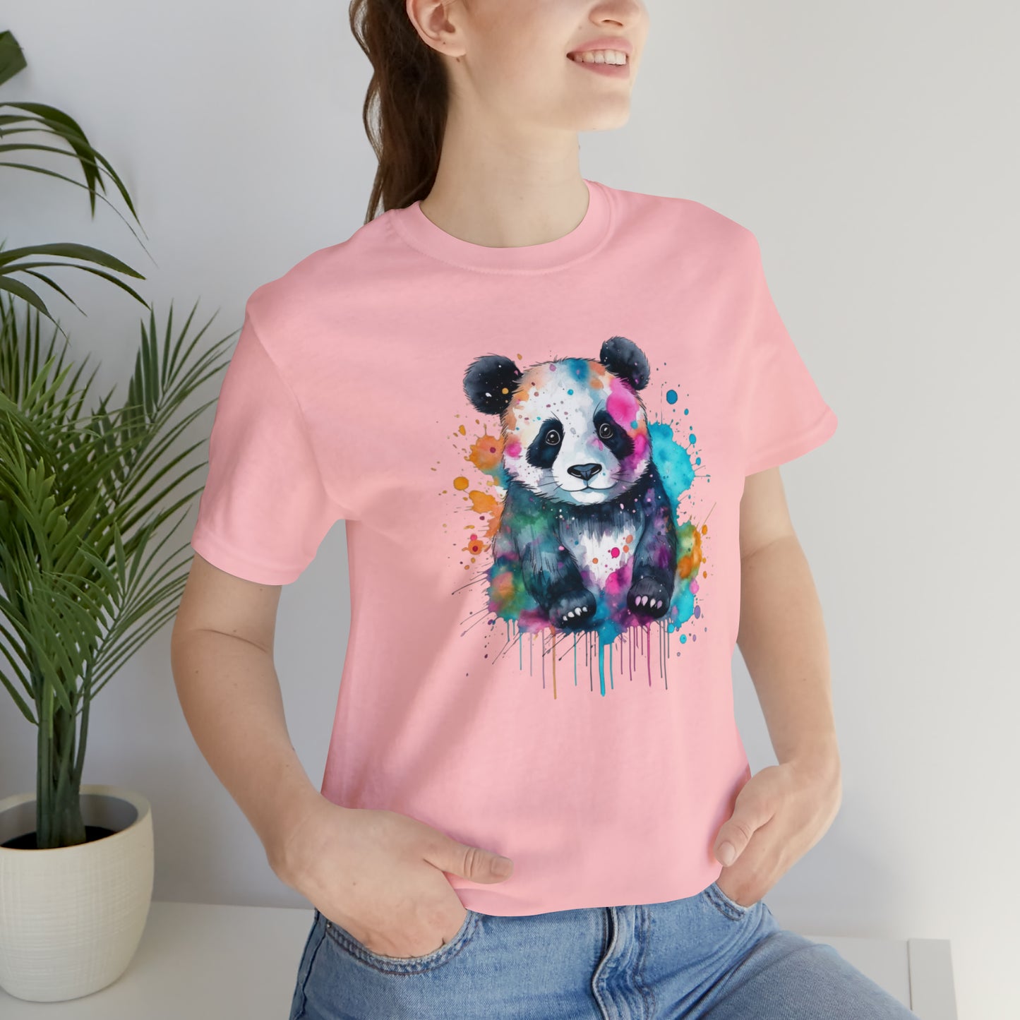 Panda tshirt Unisex Jersey Short Sleeve Tee