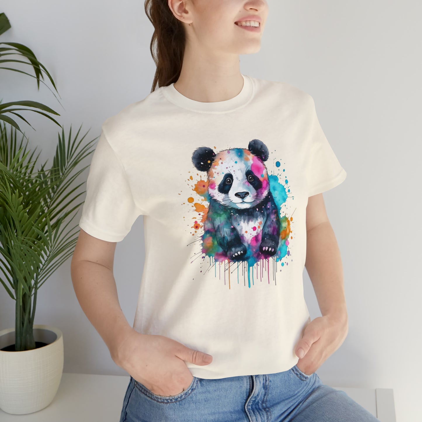 Panda tshirt Unisex Jersey Short Sleeve Tee