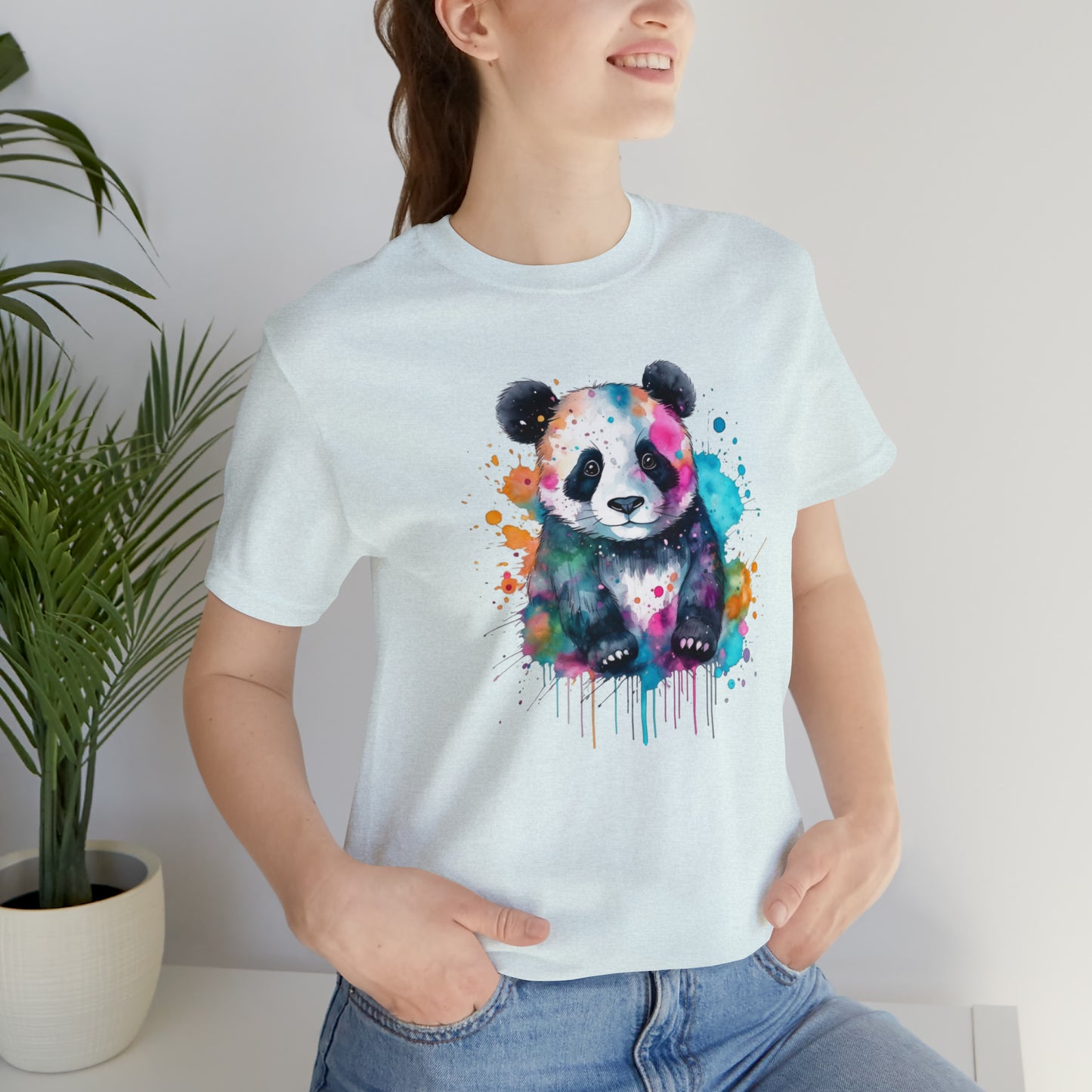 Panda tshirt Unisex Jersey Short Sleeve Tee