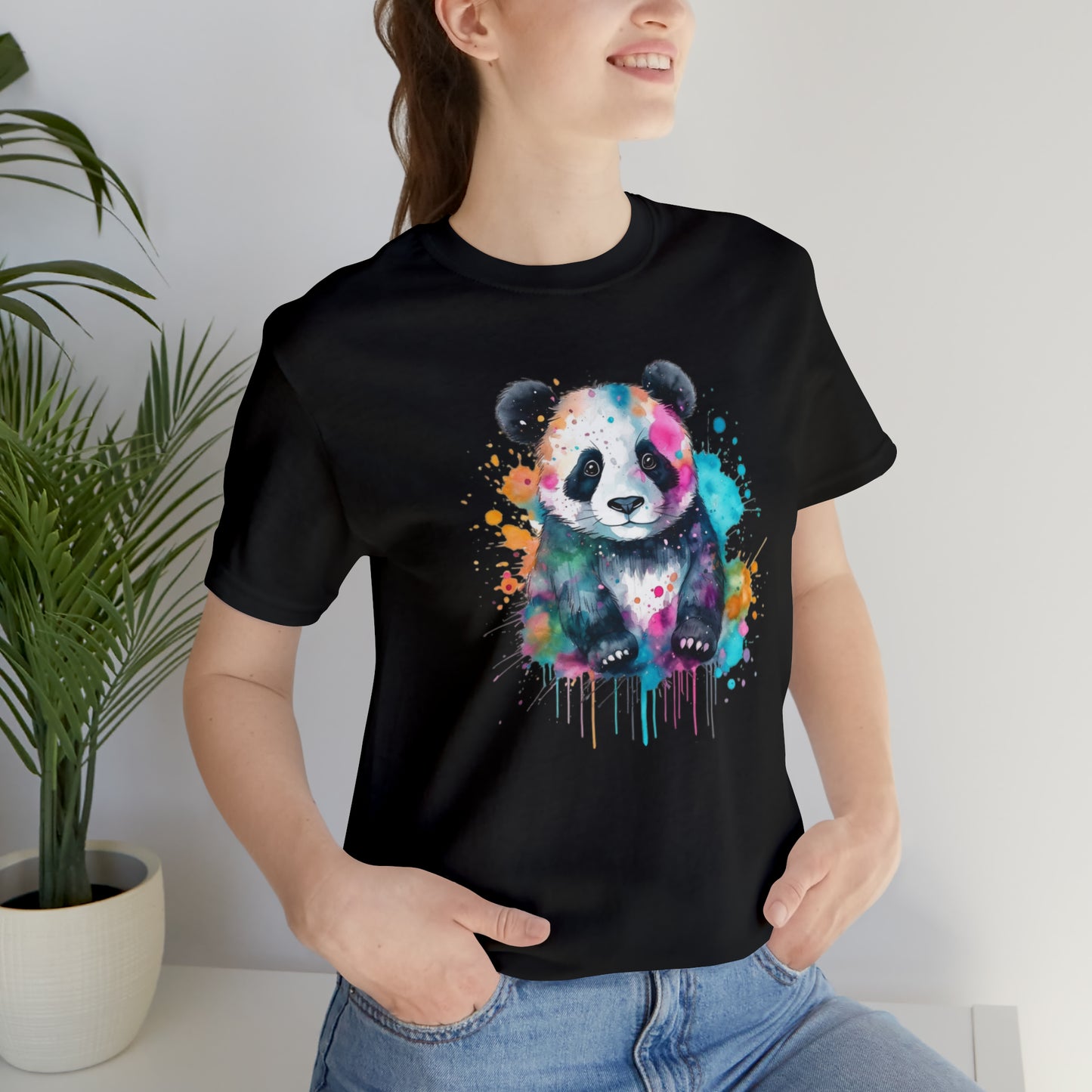 Panda tshirt Unisex Jersey Short Sleeve Tee