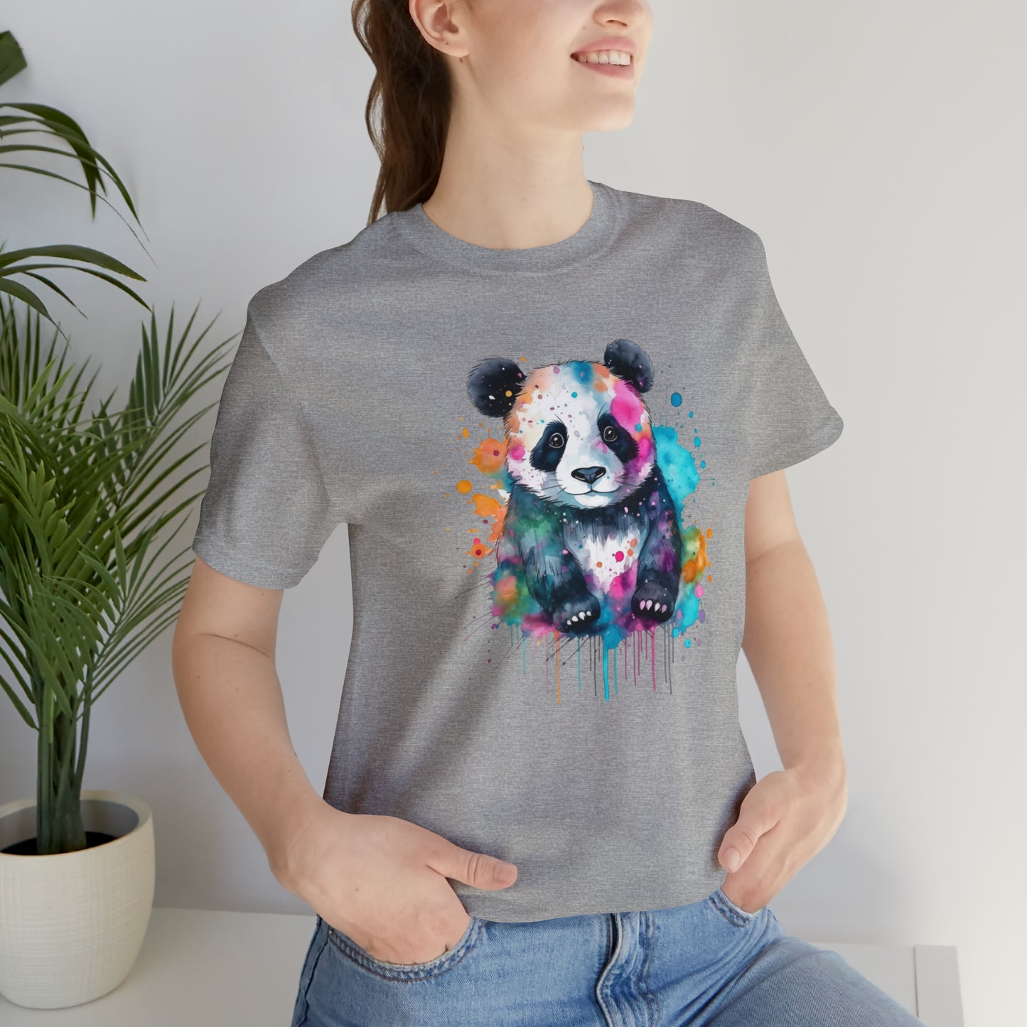 Panda tshirt Unisex Jersey Short Sleeve Tee